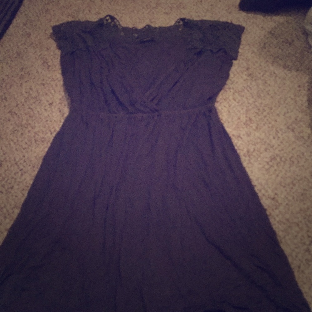 Grey cotton and lace summer dress!